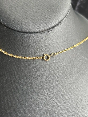 Vintage 18K Gold Plated Unicorn Necklace Fairycore - photo 4