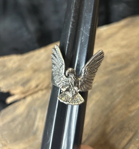 Deadstock Vintage G&S 1980’s Eagle Ring Biker Ring - photo 2