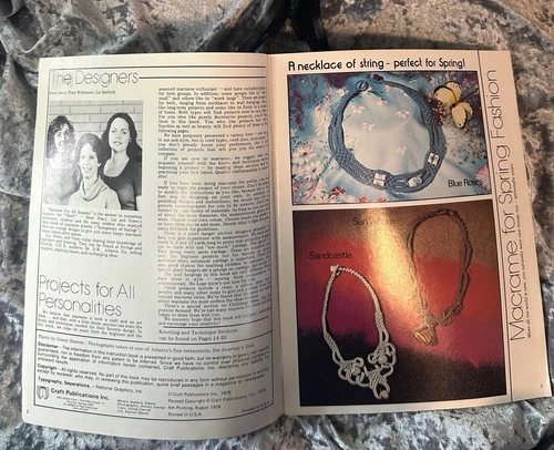 MACRAME FOR ALL SEASONS BOOK Volume I and II w FREE Macrame - photo 3