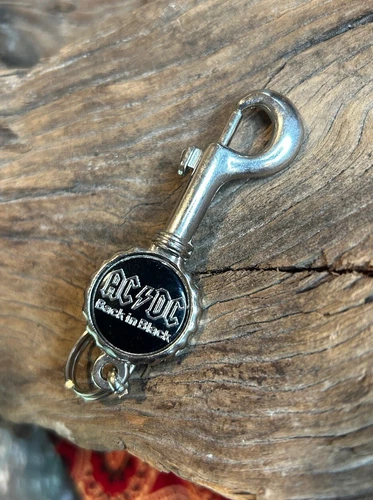 Vintage AC/DC Bottle Opener Keychain - photo 2