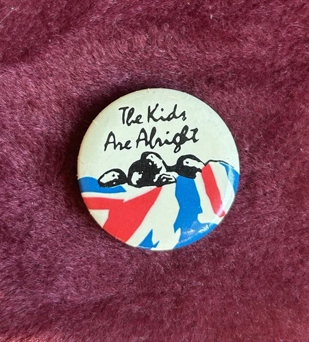 THE WHO Band Pin VINTAGE 70s ORIGINAL