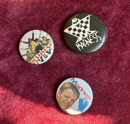 RARE VINTAGE THE MADNESS PIN Set Of 3