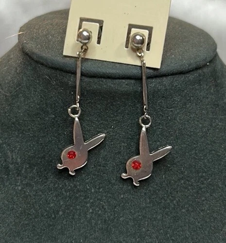DEADSTOCK Vintage Playboy Bunny Earrings - photo 2
