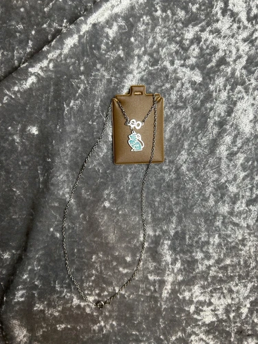RARE VTG DEADSTOCK 80s SILVER LEO NECKLACE - photo 2