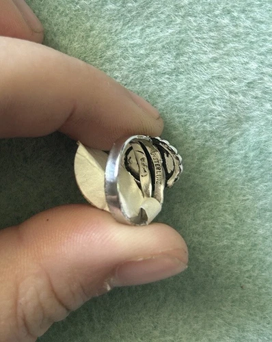 VTG DEADSTOCK UNCAS STERLING SILVER TIGERS EYE RING - photo 4