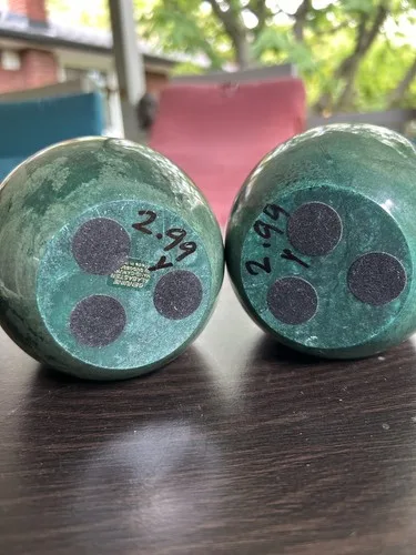 Hand Carved Vintage Green Genuine Alabaster Egg Bookends image indicator(5)