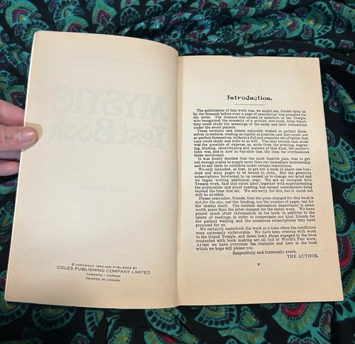 *RARE* Mystic Test Book Olney H. Richmond COLES 1980 - photo 2