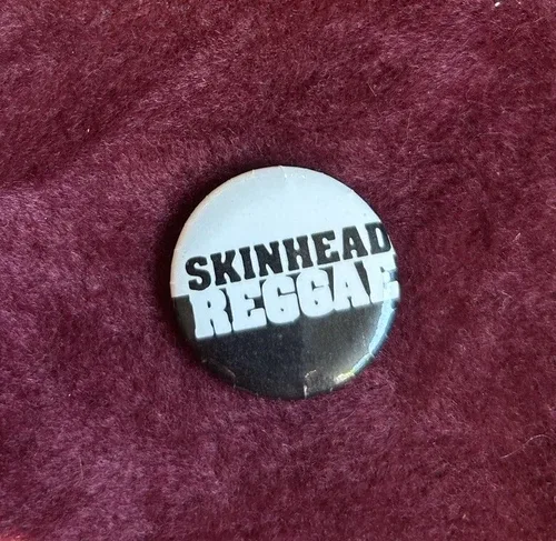 Vintage Rare 1970S 80S Skinhead Reggae Pin Button Punk Ska