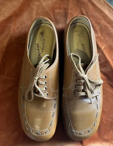 Vintage O'Omphies Granny Shoes 1970’s Disco Leather image indicator(2)