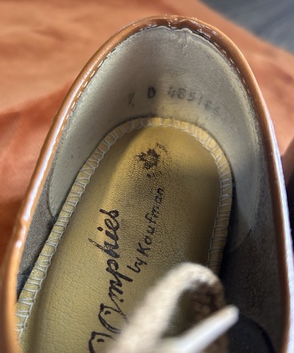 Vintage O'Omphies Granny Shoes 1970’s Disco Leather - photo 3