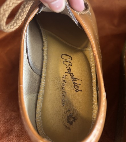 Vintage O'Omphies Granny Shoes 1970’s Disco Leather - photo 4
