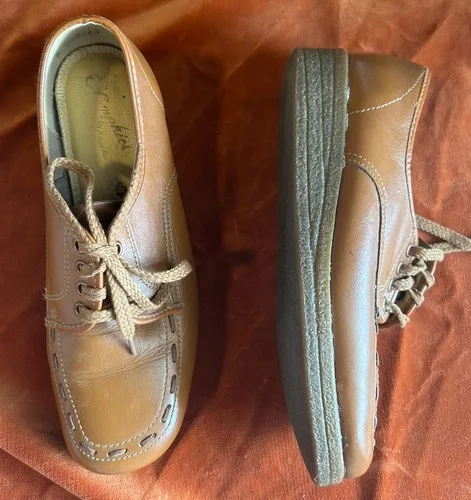 Vintage O'Omphies Granny Shoes 1970’s Disco Leather image indicator(8)