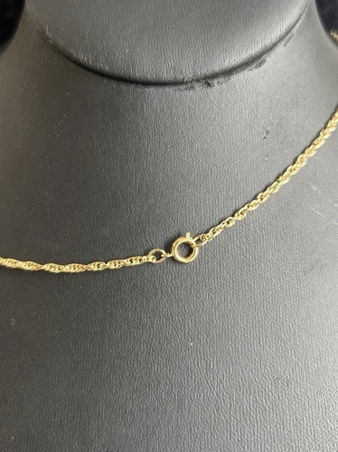 Vintage 18K Gold Plated Anchor Necklace - photo 3