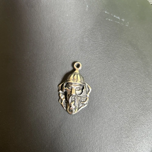 Vintage 1980’s RARE Silver Plated Mongolian Warrior Pendant