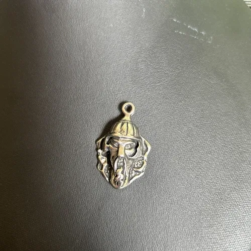 Vintage 1980’s RARE Silver Plated Mongolian Warrior Pendant