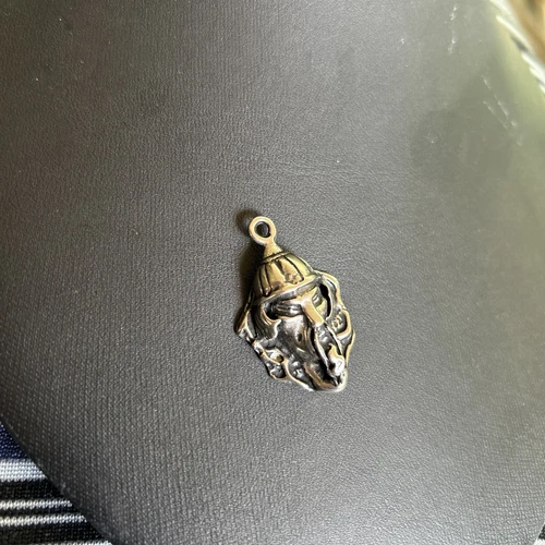 Vintage 1980’s RARE Silver Plated Mongolian Warrior Pendant - photo 2