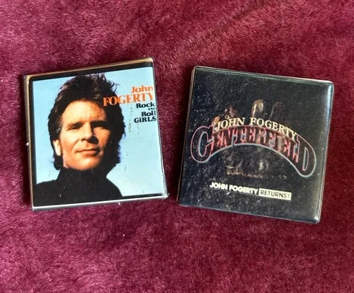 RARE Vintage John Fogerty Pin Back Button Lot