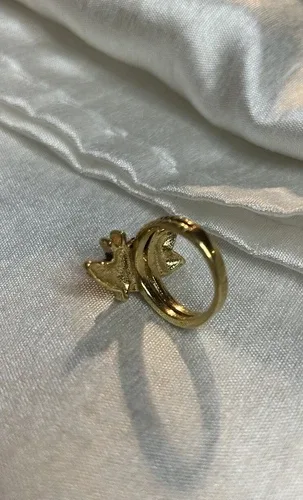 Antique Uncas Tigers Eye Owl Ring - Size 7.25 image indicator(3)