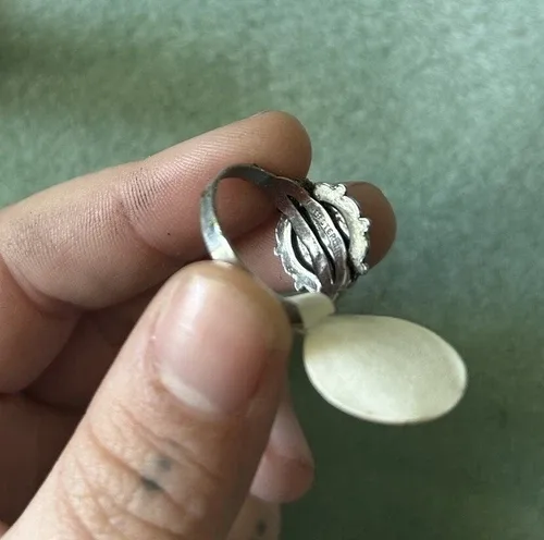 VTG DEADSTOCK UNCAS STERLING SILVER TIGERS EYE RING image indicator(5)