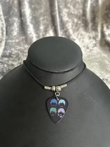 VTG Beatles Guitar Pick Necklace