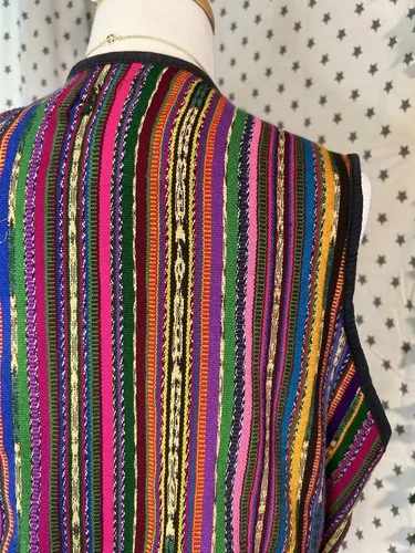 Vintage Patchwork Vest Embroidered Festival Vest Floral Boho image indicator(5)