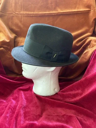 VINTAGE AUTHENTIC ROYAL STETSON BLACK FEDORA