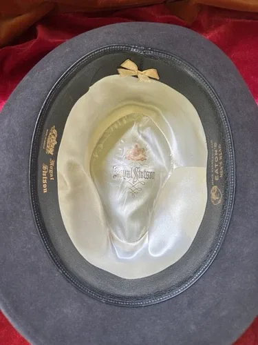 VINTAGE AUTHENTIC ROYAL STETSON BLACK FEDORA image indicator(4)