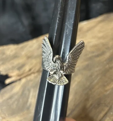 Deadstock Vintage G&S 1980’s Eagle Ring Biker Ring image indicator(5)