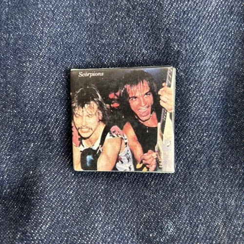 Vintage 1980’s Scorpions Pin Band Hair Metal 80’s Button