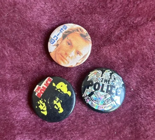 Vintage Retro Deadstock 1980’s The Police Pins image indicator(2)