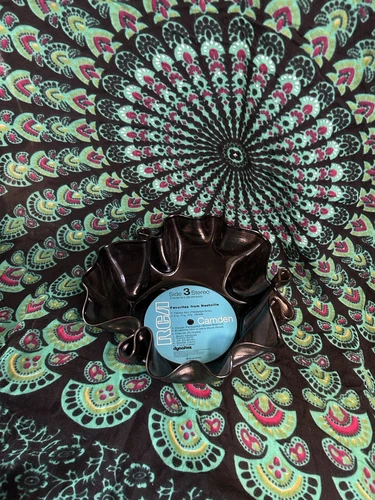 VINTAGE Handmade Nashville Hits Vinyl Record Bowl - photo 4