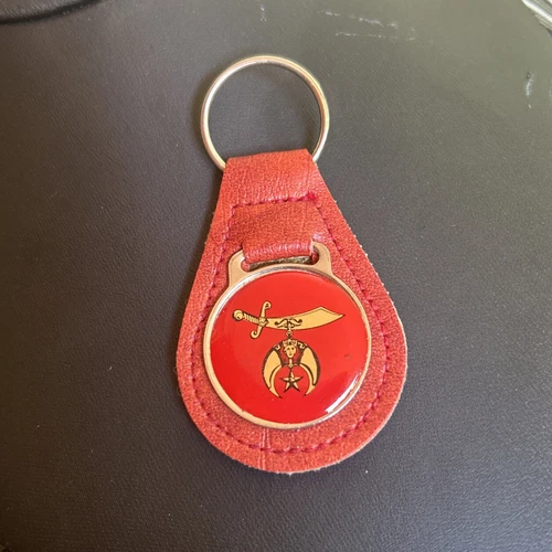 Vintage Masonic Shriner Keychain Freemason Key Chain