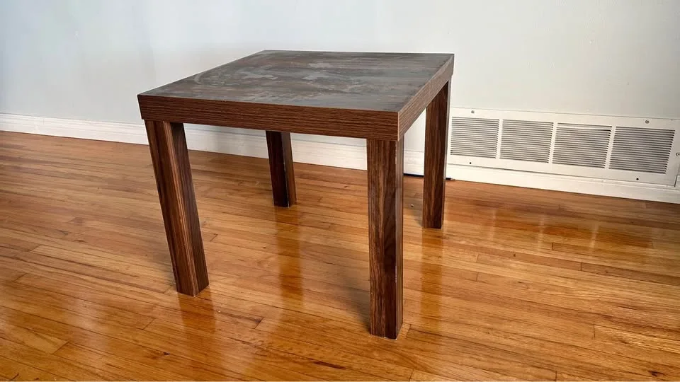 Wood imitation side table image indicator(3)