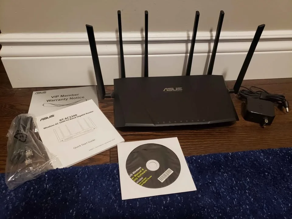 Asus Rt-AC3200 Router (Tri-Band Dual 5Ghz + 2Ghz) image indicator(2)