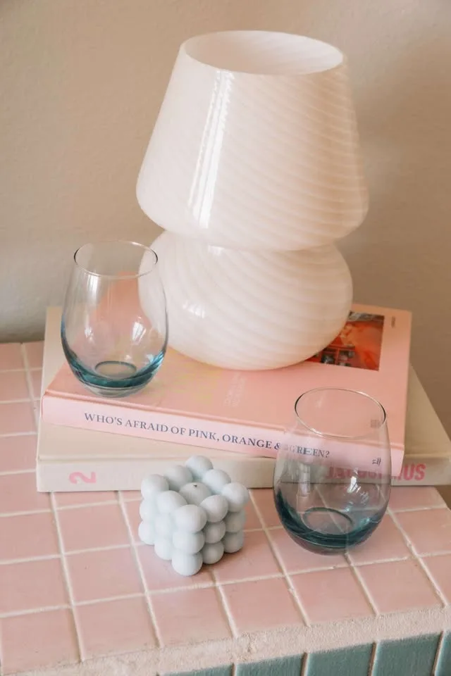 Set of 2 Ombre Stemless Glasses Sky Blue image indicator(3)