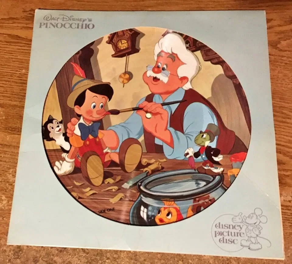 1980 WALT DISNEY PINOCCHIO VINYL LP RECORD SOUNDTRACK 3102