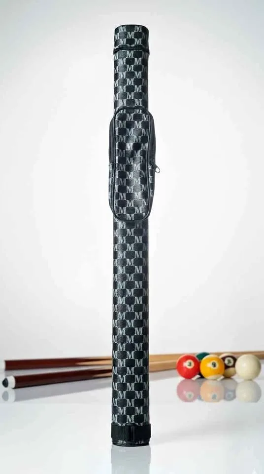 Hard cue case with soft felt lining for 58" 2 piece pool cue