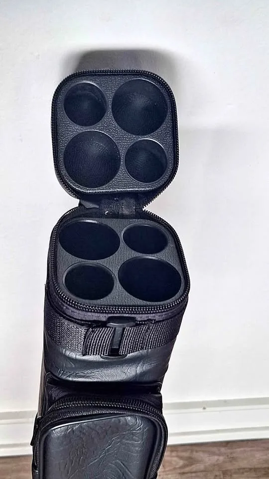 Hard cue case 2x2( 2 shafts and 2 butts) for 57" pool cues