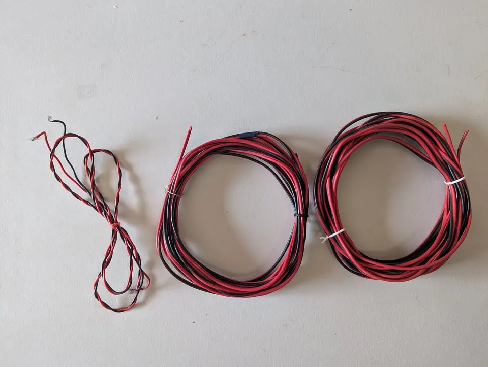 Black & Red Wire Set – Thick (22ft/15ft), Thin (3ft) thumbnail