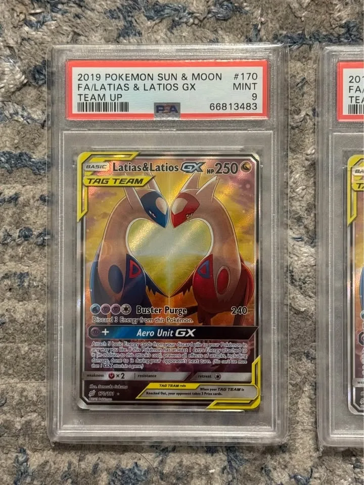 Pokemon Latias & Latios GX PSA 9 & PSA 8 MINT!!! image indicator(2)