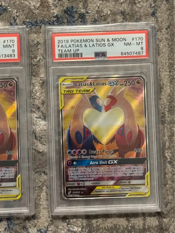 Pokemon Latias & Latios GX PSA 9 & PSA 8 MINT!!! image indicator(3)