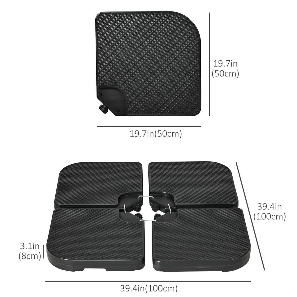 Outsunny Umbrella Base 4PCs image indicator(2)