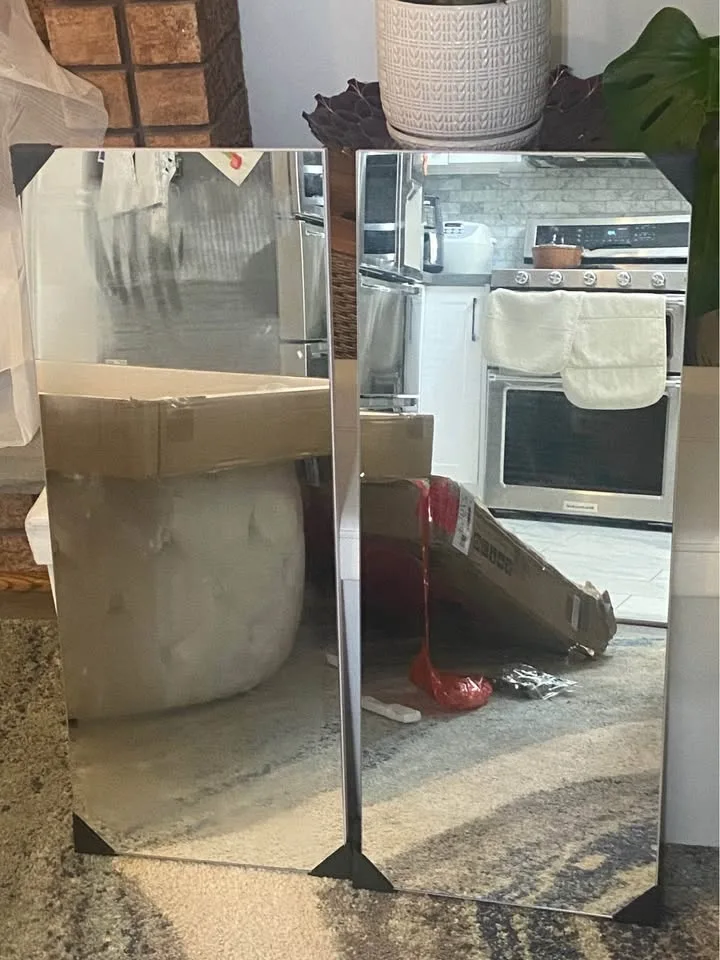 HOMCOM Medicine Cabinet - SOFT LILAC image indicator(6)