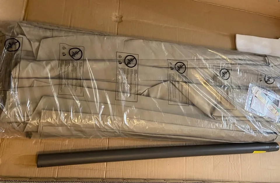 Outdoor umbrella 15 feet long double-sided 8.7-foot diameter image indicator(3)