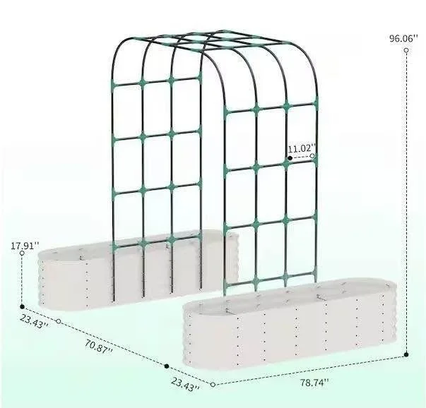 Garvee Raised Garden Bed with Arch image indicator(2)