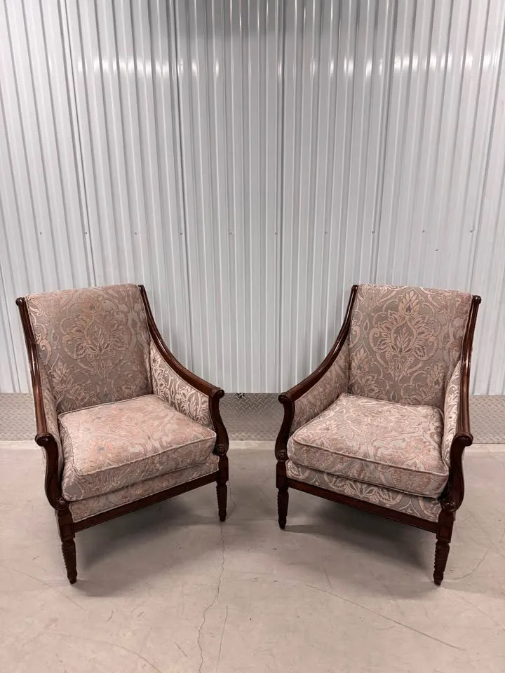 Victorian Antique Sofa Chairs with Wooden Frame image indicator(4)