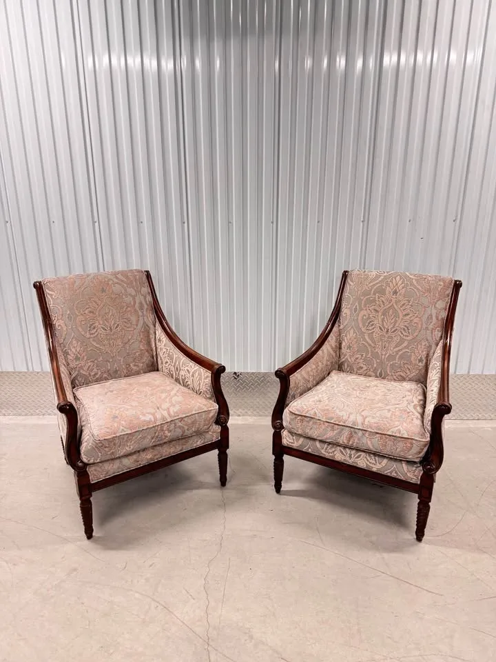 Victorian Antique Sofa Chairs with Wooden Frame image indicator(6)