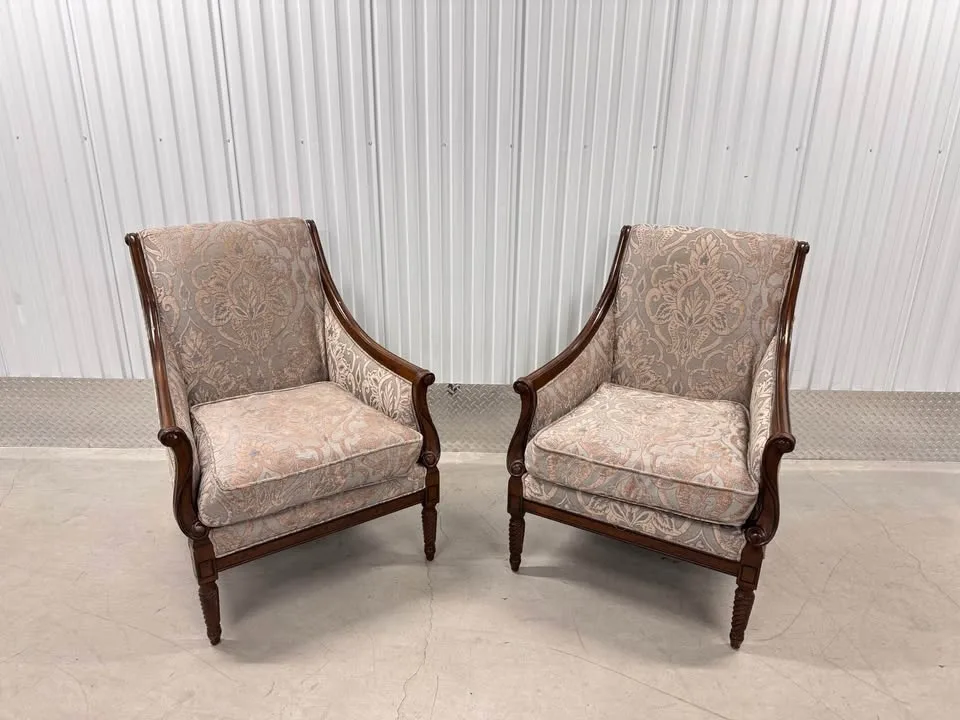 Victorian Antique Sofa Chairs with Wooden Frame image indicator(7)