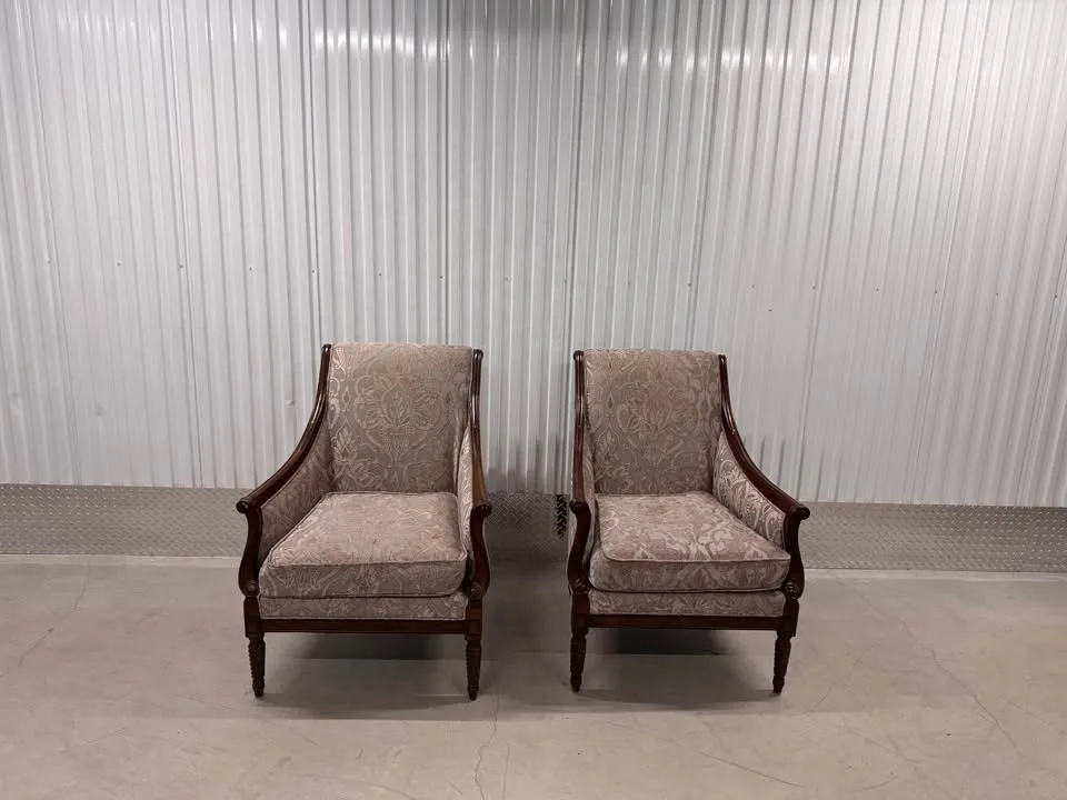 Victorian Antique Sofa Chairs with Wooden Frame image indicator(8)