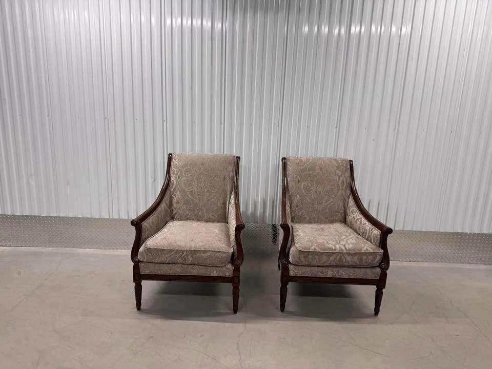 Victorian Antique Sofa Chairs with Wooden Frame image indicator(10)